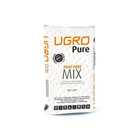 Coco Ugro Pure - Premium Quality + Trichoderma + 30% Perlite - 50 L