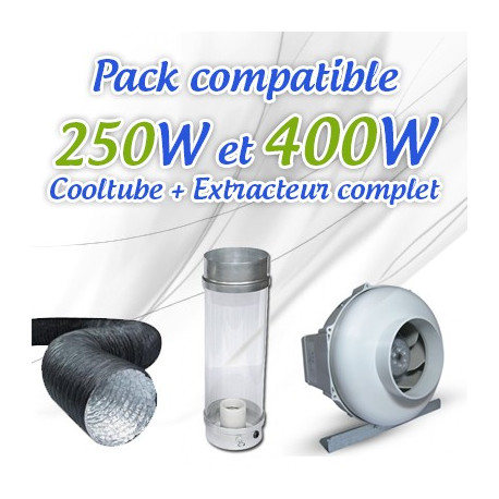 Pack CoolTube + Extracteur pour 250W et 400W