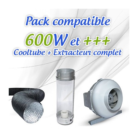 Pack CoolTube + Extracteur pour 600W et +