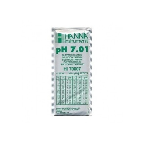Solution étalonnage pH 7,01 Hanna 20 ml