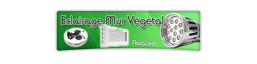 Eclairage aux LEDs pour mur végétaux